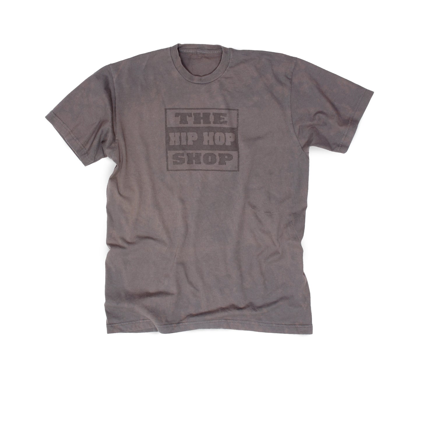 The Hip Hop Shop distressed gray washed American made T-Shirt for Men