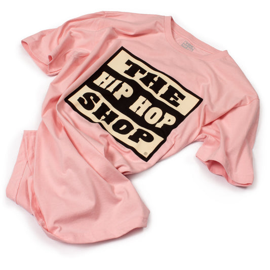 The new pink Hip Hop Shop logo tee