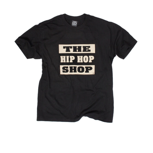 The Hip Hop Shop black logo t-shirt